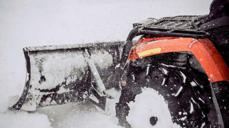 ATV With snow plow